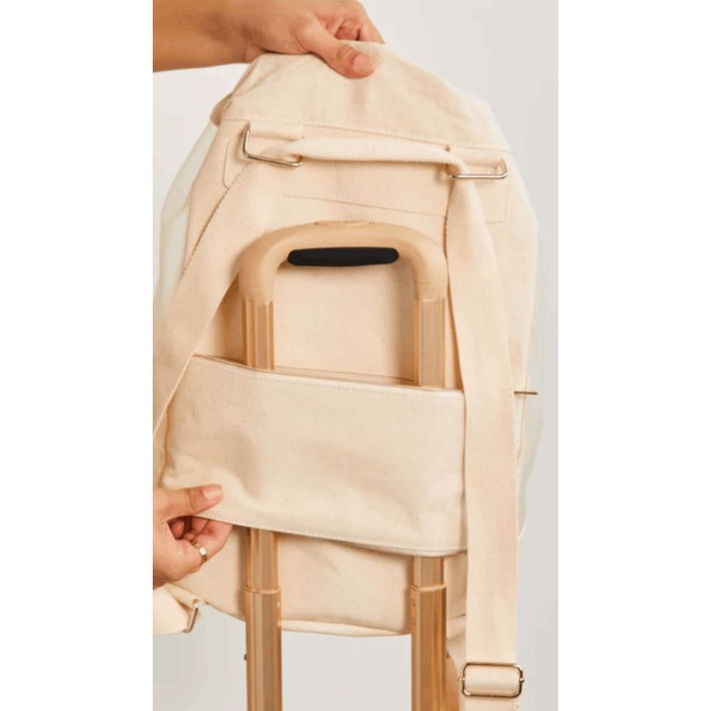 NWT BEIS The High-brid Mesh Backpack in Beige - Picture 12 of 13